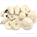 25mm drill cotton buffing cloth wheels with shaft